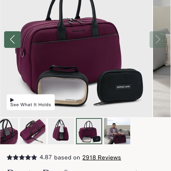 NWOT Nomad Lane Bento Bag - Venetian Violet - Picture 10 of 16